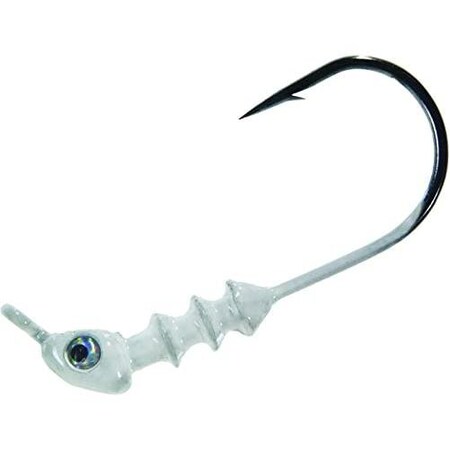 Mister Twister Exude Saltwater Jighead, 316 Oz, White 4PK ESWJH36-4-1